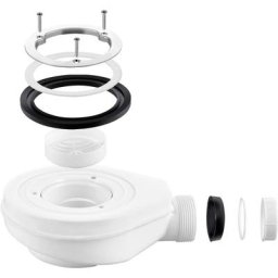 Kit de vidange receveur de douche, caniveau de douche avec siphon, siphon et filtre à cheveux, kit