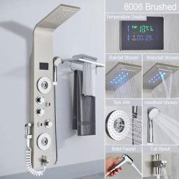 Ouyifan - Colonne de Douche Hydromassante led Panneau de Douche avec Jet Massante spa Panneau de