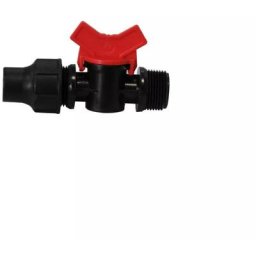 Mini vanne Filetée 3/4''- Raccord tube basse densité 16mm
