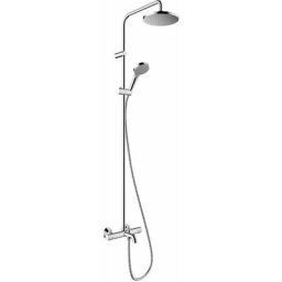 Hansgrohe - Vernis Blend - Set de douche Showerpipe 200 avec thermostat de bain, EcoSmart, chrome