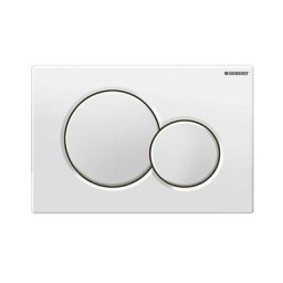 Plaque de déclenchement Geberit Sigma 1 Blanc