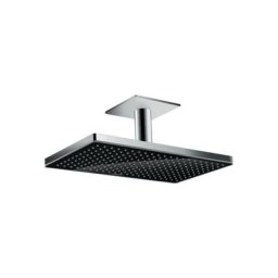 Hansgrohe - Douche de tête 460 1jet avec raccord plafond noir/chromé