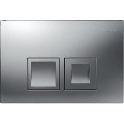 Geberit - Delta35 plaque de déclenchement double touche, chrome mat (115.135.46.5)