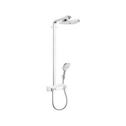 Hansgrohe - Showerpipe Raindance Select e 300 2jet EcoSmart blanc/chromé - Blanc/chrome