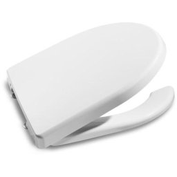 Abattant double antibactérien/anti-contact inox Blanc