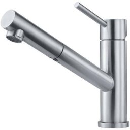 Mitigeur Franke Orbit Inox à douchette extractible - Inox Lisse coloris