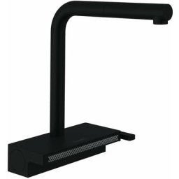 Hansgrohe - M81 - Mitigeur d'évier Aquno Select 250 avec bec extractible et jet plat, sBox, noir