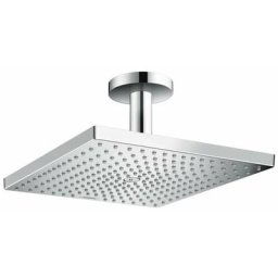 Hansgrohe - Raindance e - Douche de tête 300, EcoSmart 9l/min, avec raccord de plafond , chrome