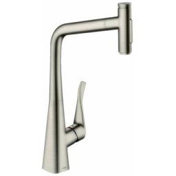 Hansgrohe - Robinet de cuisine avec douchette Metris Select M71 320 2 jets aspect acier inox