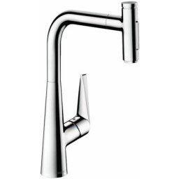 Hansgrohe - Talis Select M51 - Mitigeur d'évier M5117-H300 avec douchette extractible, sBox, chrome
