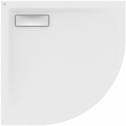 Ideal Standard - Receveur de douche d'angle ultraflat - 80x80 - Blanc mat - Acrylique