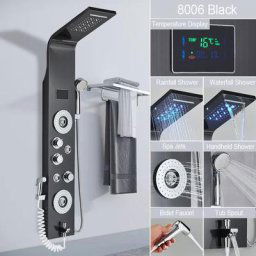 Ouyifan - Colonne de Douche Hydromassante led Panneau de Douche avec Jet Massante spa Panneau de