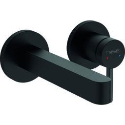 Hansgrohe - Finoris - Mitigeur de lavabo encastré, installation 2 trous, EcoSmart, noir mat 76051670