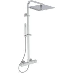 Ideal Standard - Colonne douche thermostatique carré anticalcaire, avec limiteur de débit Ceratherm