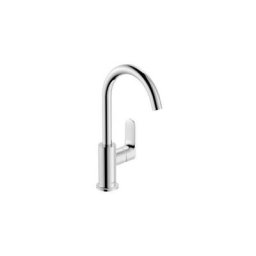 Hansgrohe - Rebris s - Mitigeur de lavabo avec vidage et bec orientable, noir mat 72536670