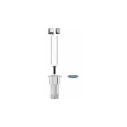EDM - S.of kit g bouton-poussoir double long avec mecanisme de decharge d1d ah0002000r roca