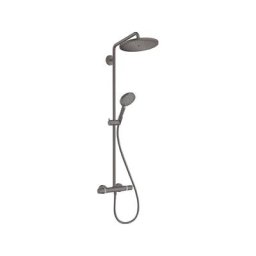 Hansgrohe Croma select s tuyau de douche 28cm avec thermostat chrome noir brossé - Black Brushed