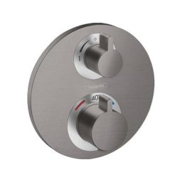 Hansgrohe - ecostat s kit de couverture de thermostat pour 2 fonctions brosse noire chr - Brushed