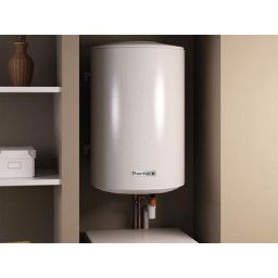 Thermor - Chauffe-eau électrique vertical mural stéatis 75L 251176 - Blanc