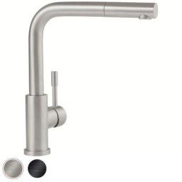 Steel Shower Robinetterie de cuisine, en Acier inoxydable, Acier inoxydable massif + Nettoyant SdB