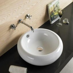 Vasque pour salle de bain Galet - Céramique - 43 cm - Ove