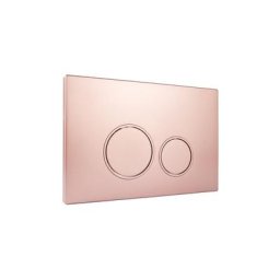 Starbluedisc - doppio plaque de commande pour réservoir geberit up100/up320 or rose - Rose gold