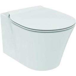Connect Air - Cuvette de toilette suspendue avec abattant SoftClose, AquaBlade, blanc E008701