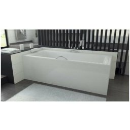 Baignoire veneto mini avec tablier 100/110/120/130 x 70 cm - Dimensions: 110cm - Blanc
