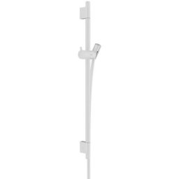 Hansgrohe - Unica Barre de douche s Puro 65 cm avec flexible de douche, Blanc mat (28632700)