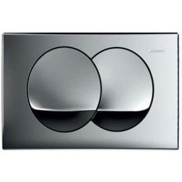 Geberit - Delta20 Plaque de déclenchement double touche, Chrome brillant (115.100.21.5)