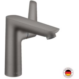 Hansgrohe - Mitigeur lavabo Talis e 150 Economie d eau, noir chrome brossé, avec système de vidage