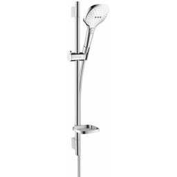 Hansgrohe - Set de douche 120 3jet EcoSmart 9 l/min avec barre Unica s puro 65 cm et porte-savon