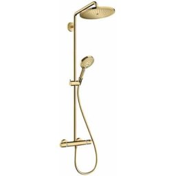 Hansgrohe - Colonne de douche thermostatique Croma Select s 280 EcoSmart aspect doré poli
