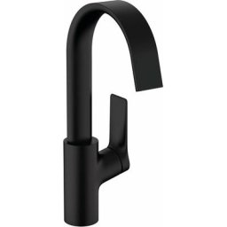 Hansgrohe - Vivenis - Mitigeur de lavabo 210, avec vidage et bec rotatif, EcoSmart, noir mat
