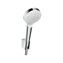Hansgrohe - Crometta - Set de douche 1jet 9 l/min. avec support Porter, 1250 mm, blanc/chrome