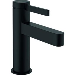 Hansgrohe - Finoris - Mitigeur de lavabo 100, vidage Push-Open, EcoSmart, noir mat 76010670