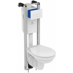 Ideal Standard - Pack wc bâti-support - suspendu Astor - porcelaine vitrifiée blanc