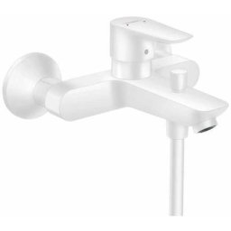 Hansgrohe - Talis e Mitigeur bain/douche avec Limiteur de température, Blanc mat (71740700)