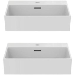 Lot de deux vasques 50x40 Extra avec trop plein - Ideal Standard