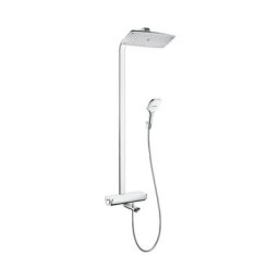 Hansgrohe - Colonne bain douche thermostatique Raindance e 363 blanc chromé