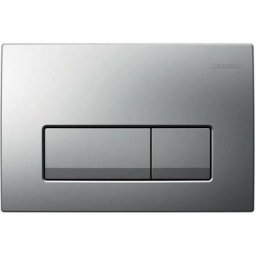 Geberit - Plaque de déclenchement delta 50, double touche, chrome mat (115.119.46.1)
