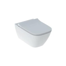Wc suspendu sans bride Geberit Smyle Square, caréné + abattant