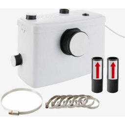 Broyeur sanitaire pour wc, lavabo, douche Pompe eaux usées 600W - blanc - Arebos