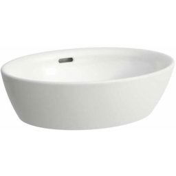 Pro Vasque à poser 52x39cm sans trou pour robinetterie, avec trop-plein, Blanc (H8129640001091)