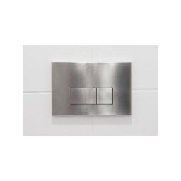Push Plaque de commande DualFlush pour bâti-support Geberit UP320 Métal rectangulaire Steel - Steel