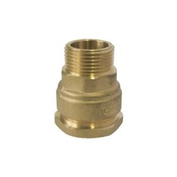 Raccord laiton droit sumo pour tube pe Ø20 mm - Mâle 3/4 - brut