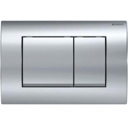 Geberit - Delta30 plaque de déclenchement double touche, chrome brillant (115.137.21.1)