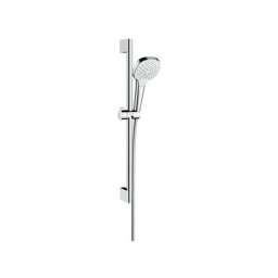 Hansgrohe - Ensemble de douche Croma Select e 110 Vario EcoSmart / Unica'Croma 0,65 m blanc/chrome