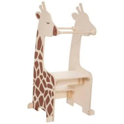 Atmosphera - Tour d'observation girafe en bois et pin - Beige et Marron - l 40 x p 40 x h 100 cm