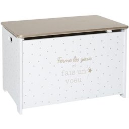 Coffre à jouets - 58 x 38 x 38 cm - Doré - Livraison gratuite - Doré